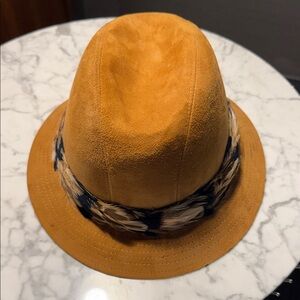 Vintage Dobbs Suede with Feather Band Hat